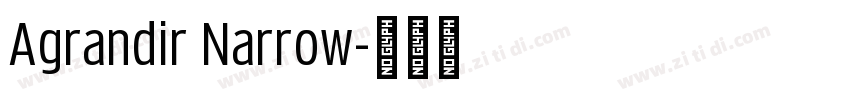 Agrandir Narrow字体转换